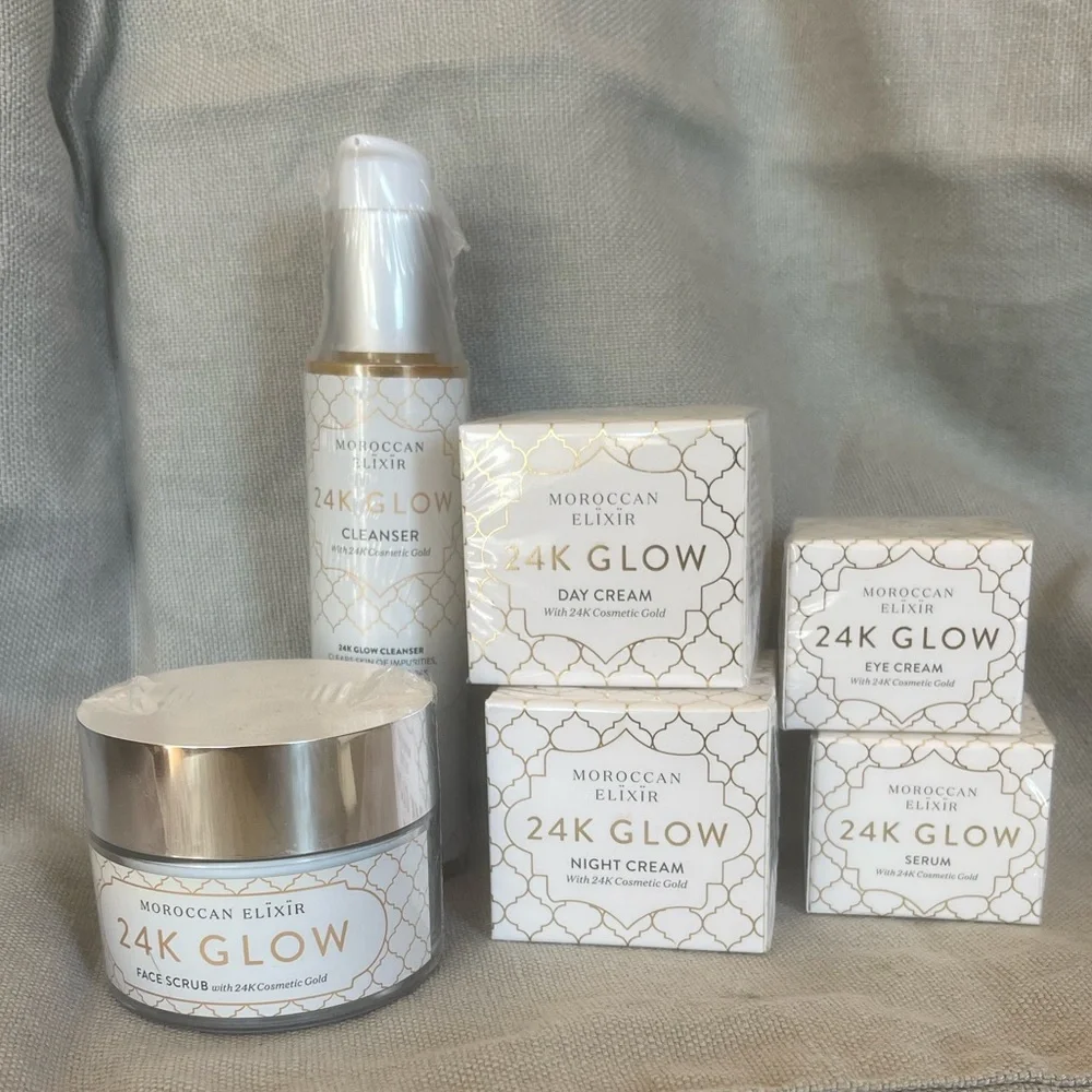 Moroccan Elixir 24K Glow - Gold Skincare - Picture 1 of 16